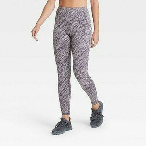 ALL IN MOTION Size XX-Large Purple Heather Marble Leggings High Rise Pockets